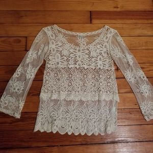 White lace top